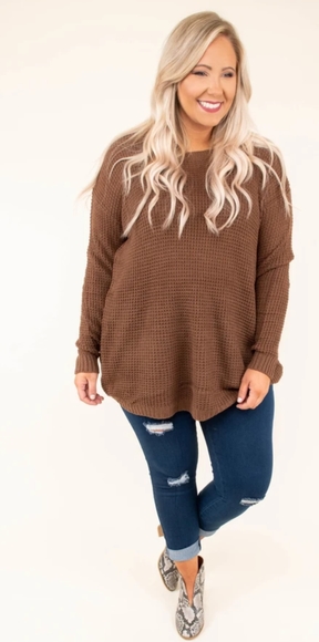 Chic Soul Sweaters - Mocha color sweater